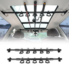 Hikeen fishing rod holder car-mounted extends 29-48 inches for secure transport.