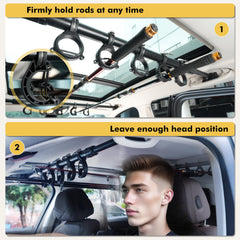 Hikeen fishing rod holder durable metal and rubber construction.