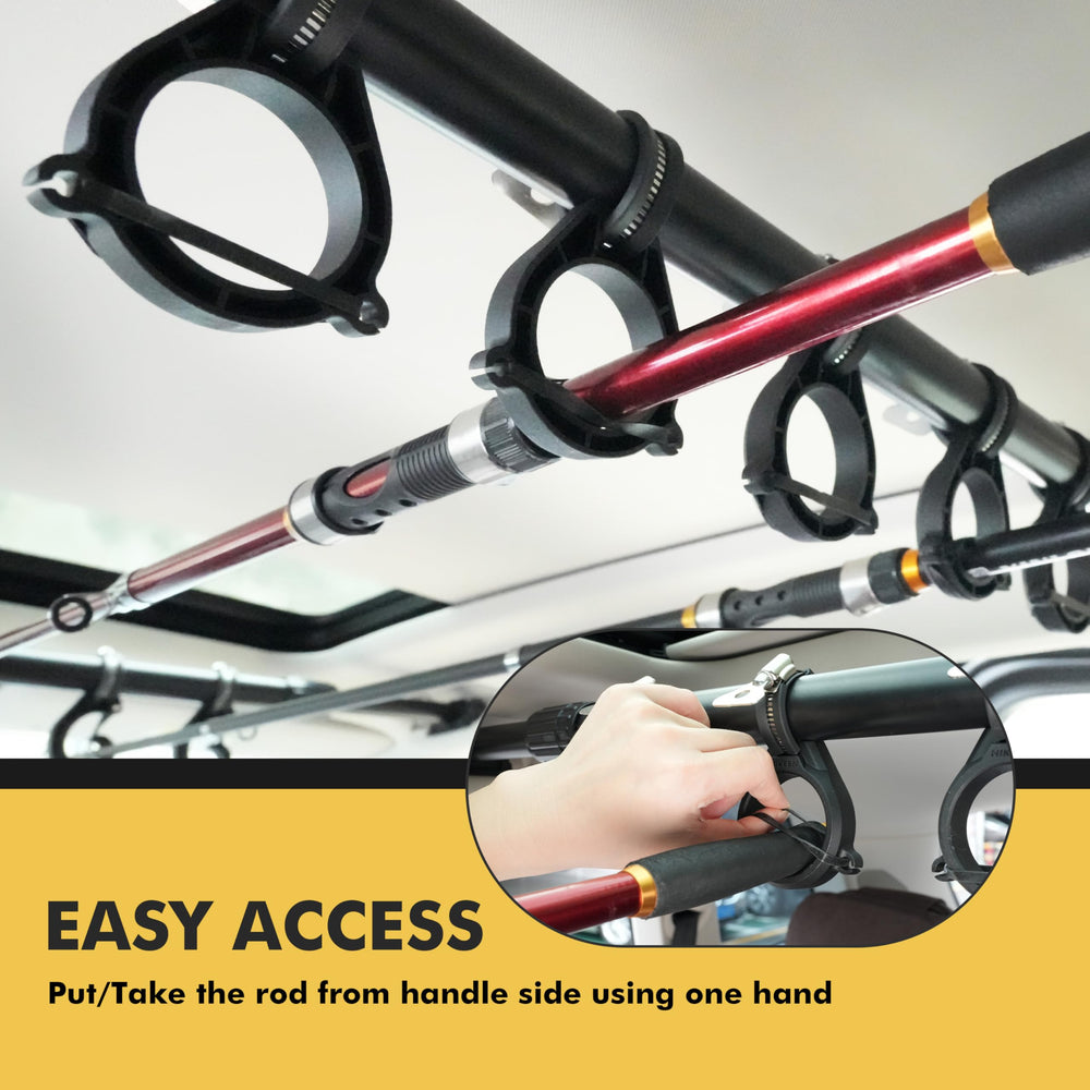 Hikeen fishing rod holder easy install in under 20 seconds.