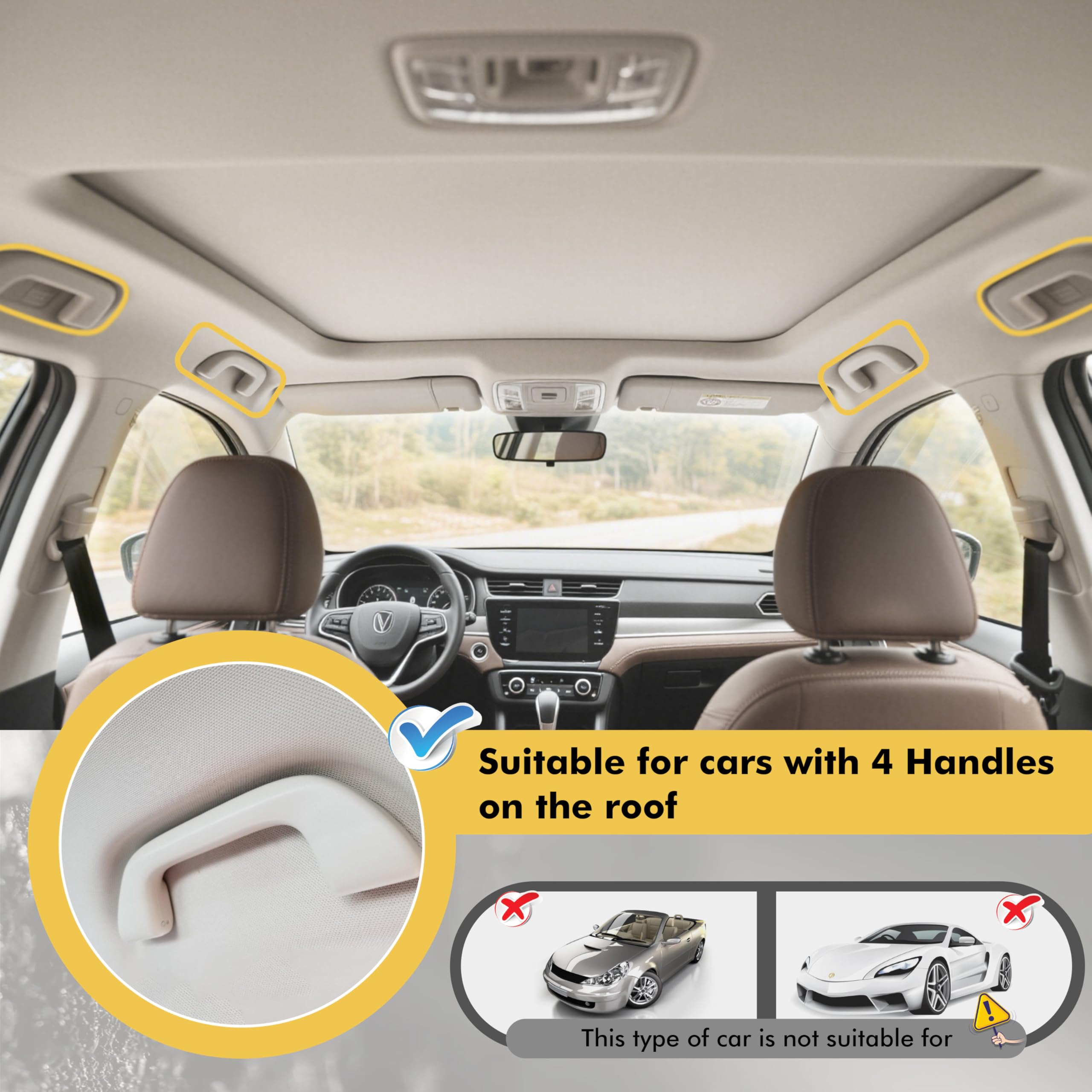 Hikeen fishing rod holder roof-rack design maximizes space.