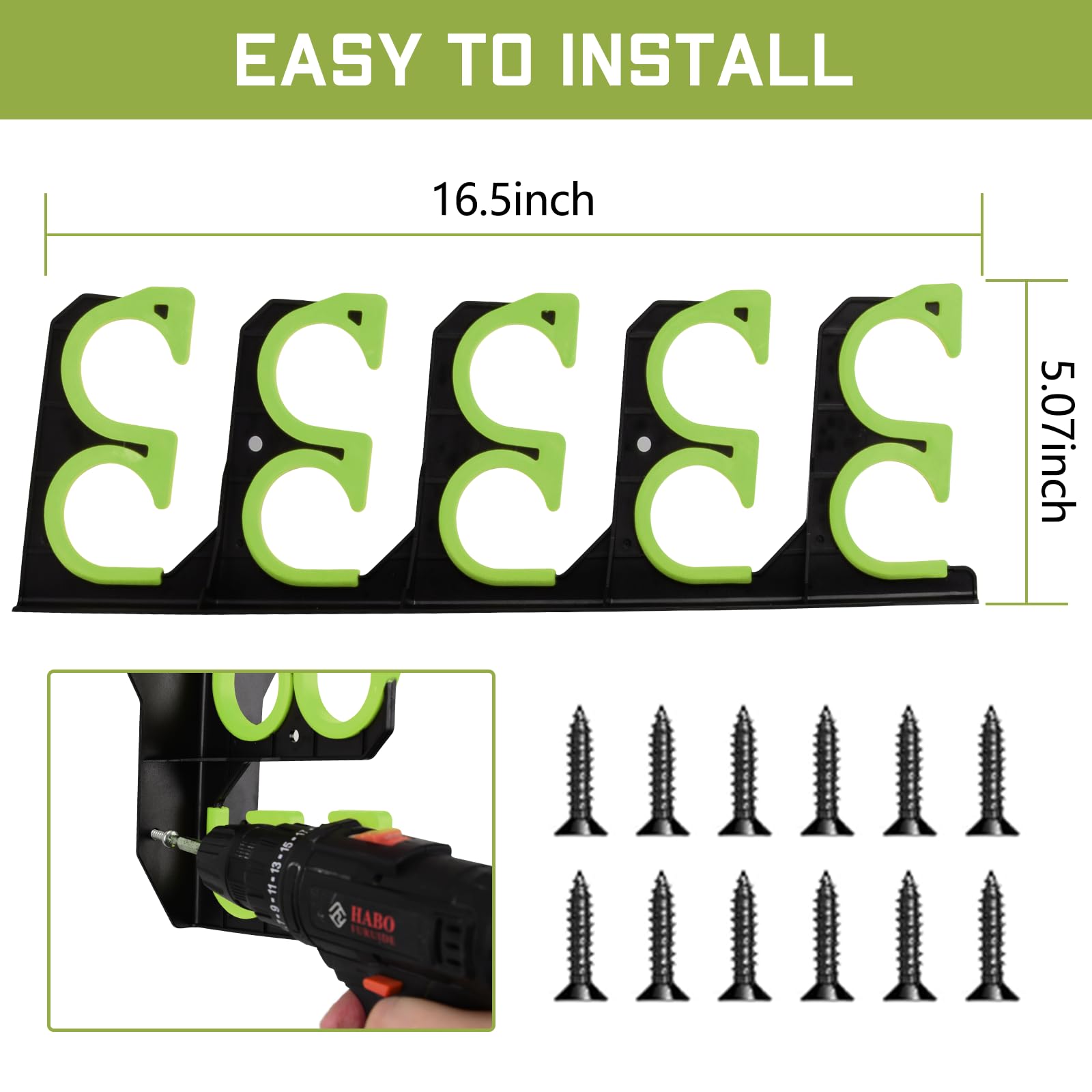 Hikeen fishing rod holders on ceiling keep gear accessible while maximizing overhead storage.