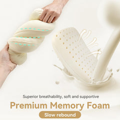 HIKEMAN memory foam pillow ergonomic design supporting neck alignment on trail