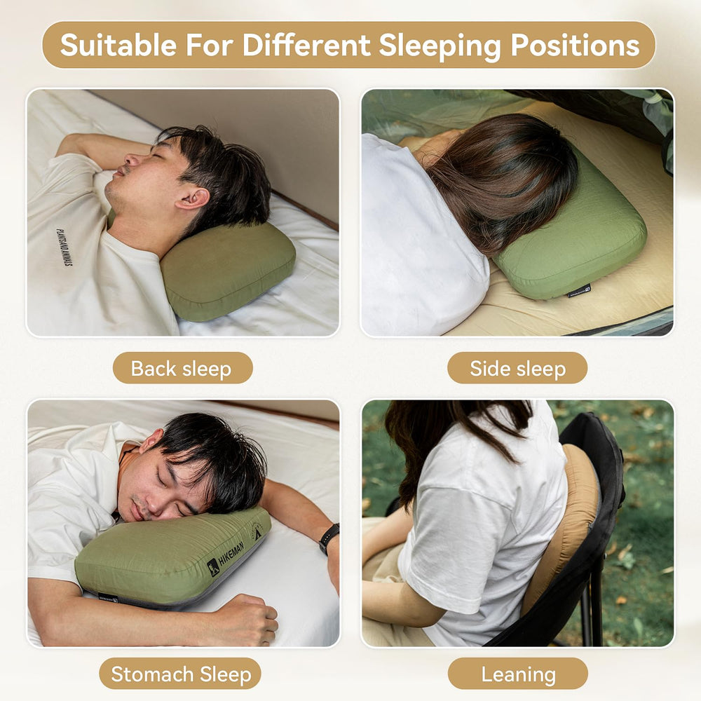HIKEMAN pillow used as lumbar support for day trips and lounging