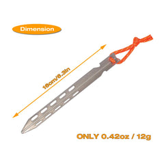 Hikemax reflective cord stakes improve night visibility and packing speed.
