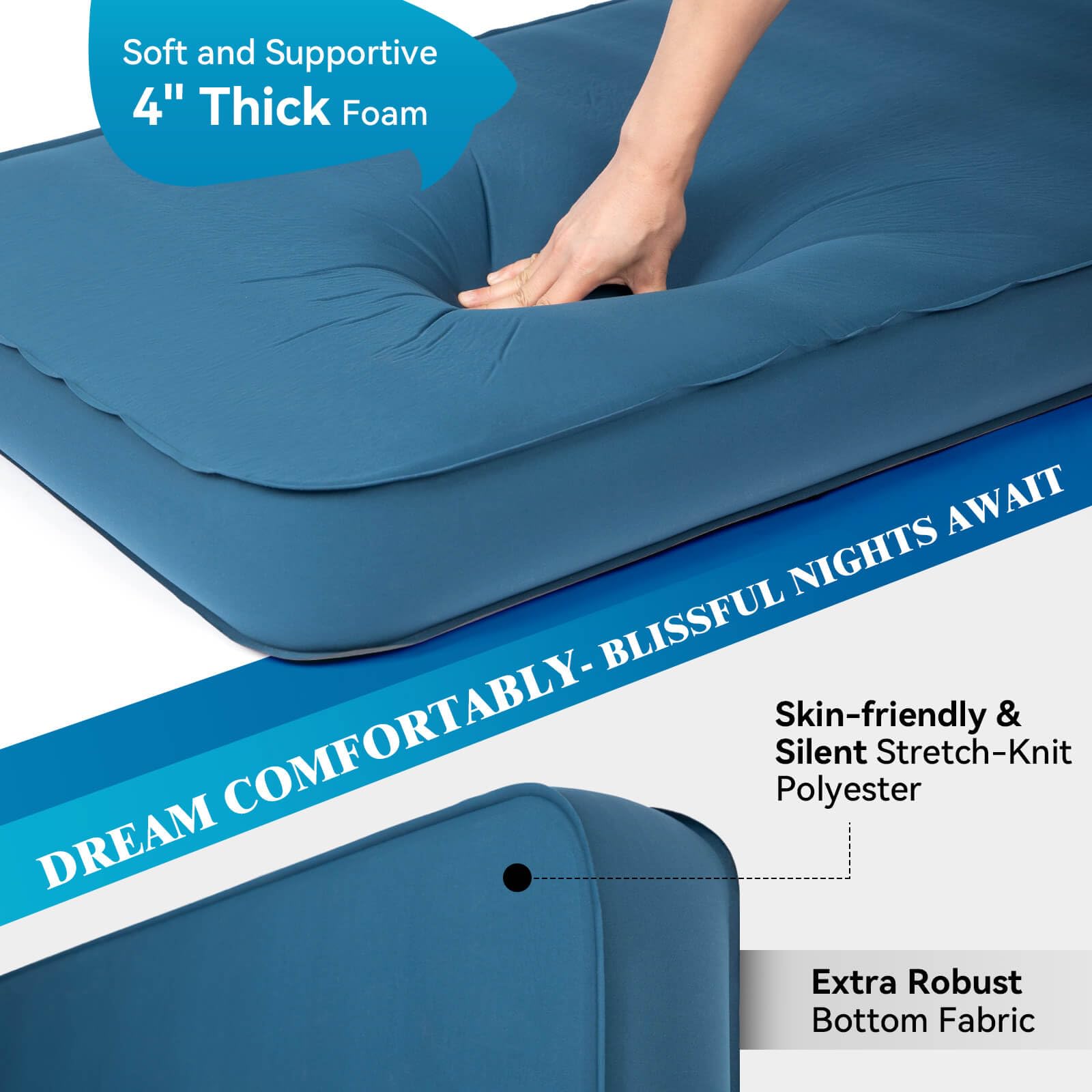 Hikenture 9-5-R-value insulation detail highlights all-season warmth.