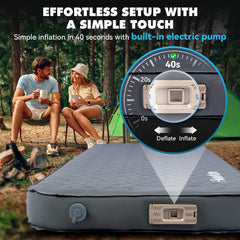 Hikenture electric pump inflates pad in 90 seconds for effortless camping comfort