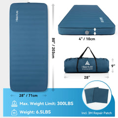 Hikenture self-inflating mattress valve close-up demonstrates quick inflate and controlled deflate.