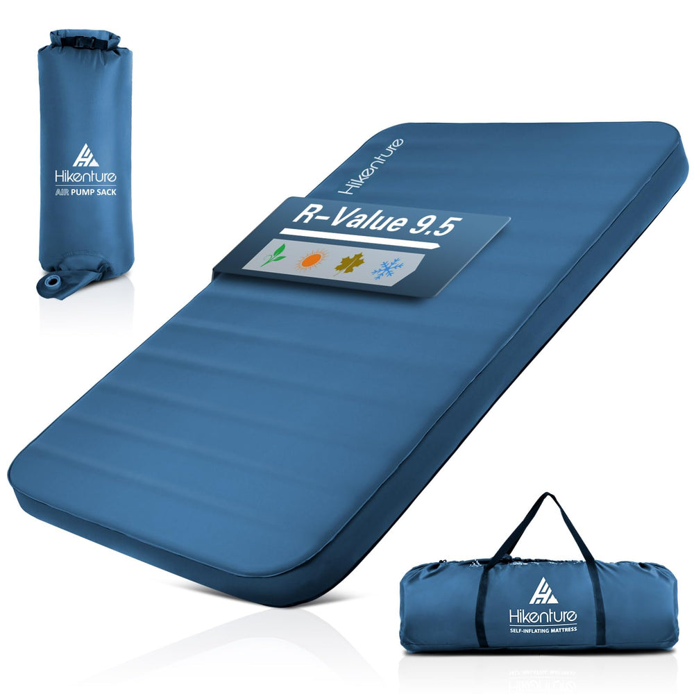 Hikenture self-inflating sleeping pad ready for quick car camping setup