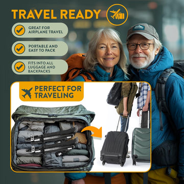 Hiker Hunger foldable poles with reinforced joints for rugged terrain durability