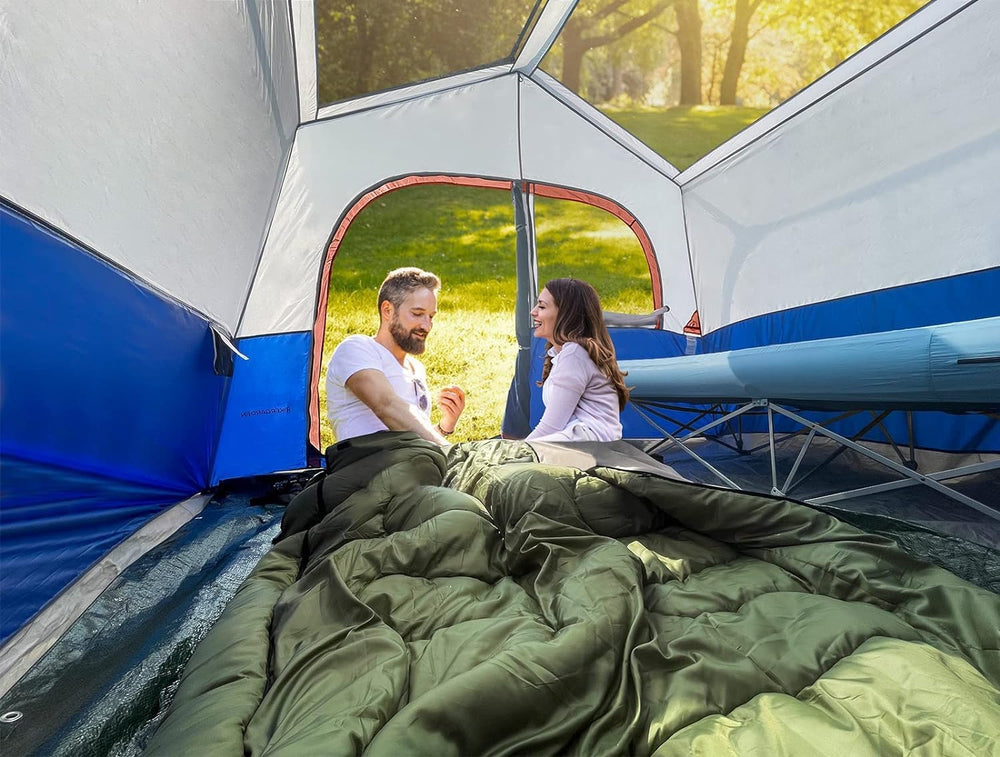 HIKERGARDEN 6P tent easy setup speeds campsite setup.