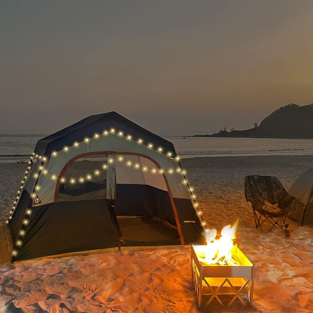 HIKERGARDEN 6P tent ventilation mesh reduces stuffiness with airflow.