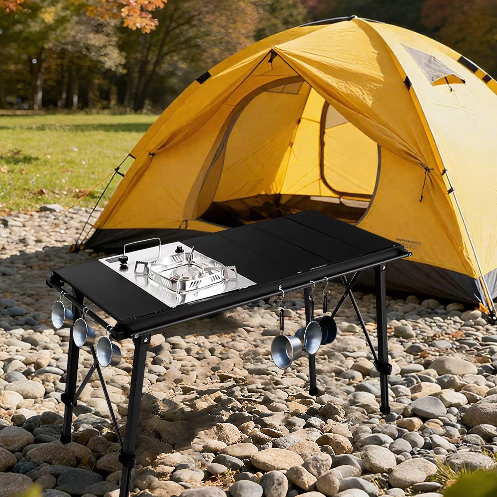 HIKISM IGT camping table made from ultralight aluminum for durability