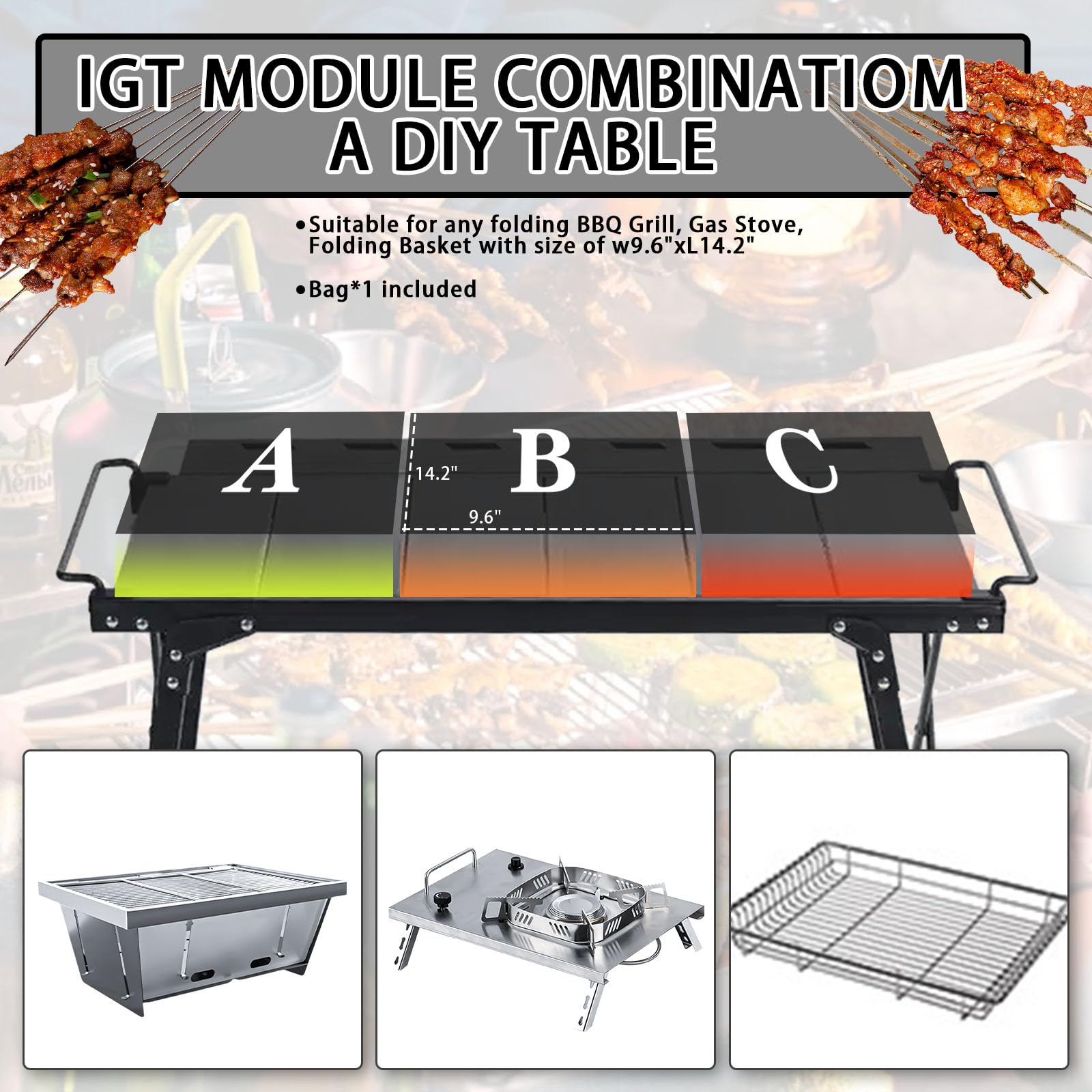 HIKISM IGT folding design enables quick, on-the-go assembly.