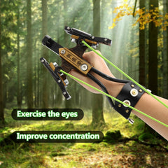 Hikoun slingshot band-install design simplifies setup, saving time before shooting.