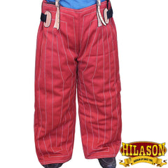 Hilason bite-suit pant outer fabric detail, durable linen for bite resistance.