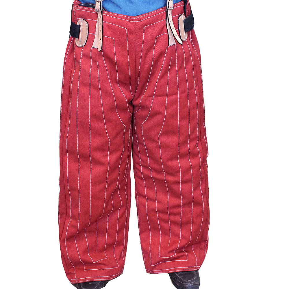 Hilason bite suit pant red, high mobility for police dog training.