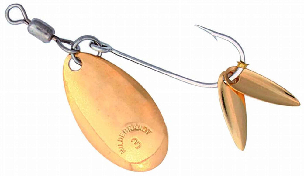 Hildebrandt 1FLG Flicker Spinner gold 2-pack for versatile freshwater fishing