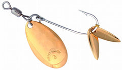 Hildebrandt 1FLG Flicker Spinner gold 2-pack for versatile freshwater fishing