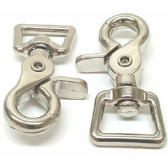 Hill Saddlery 3-4 inch scissor swivel snaps prevent tangling on reins