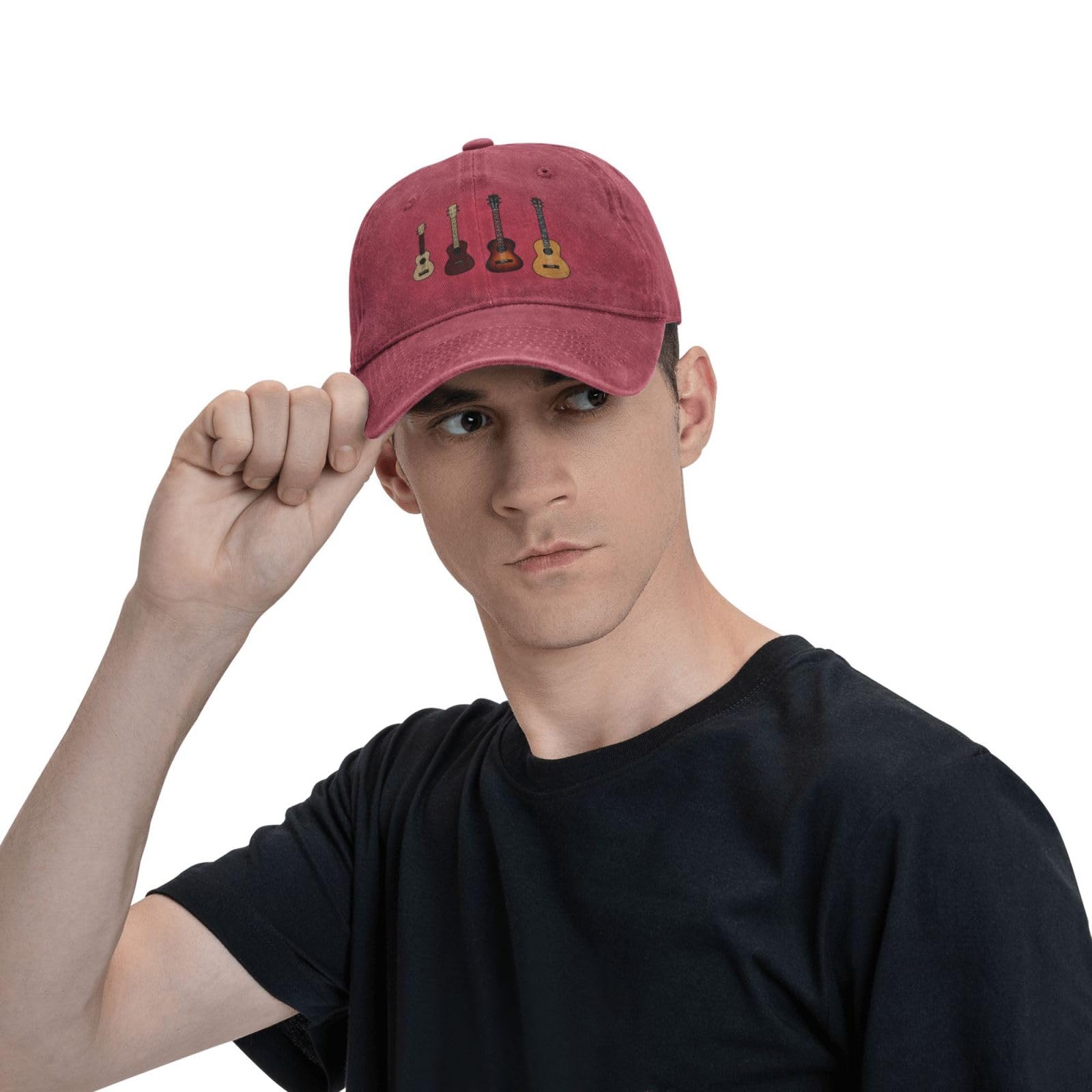 Hillback red cap provides sun protection and casual everyday style