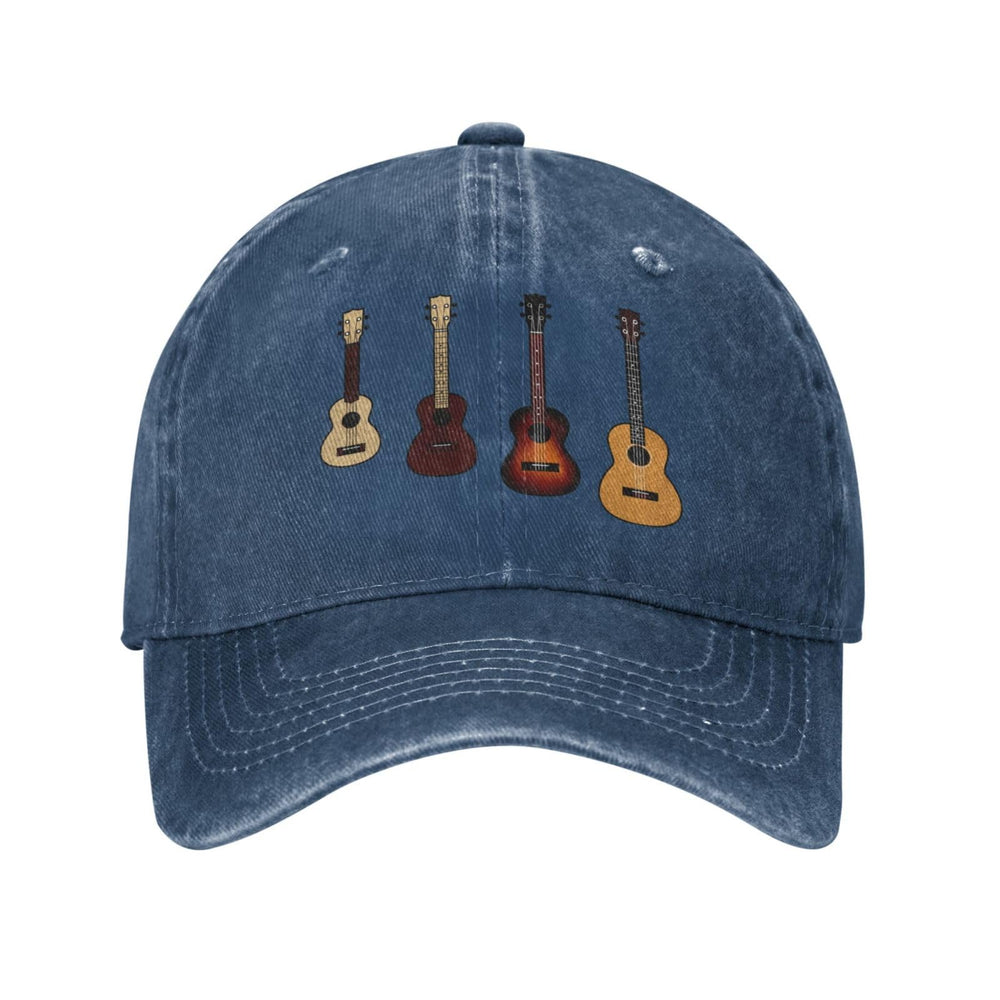 Hillback unisex navy trucker cap back view highlights adjustable fit