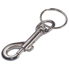 hillman 701306 metal snap hook with key ring in silver offers easy key access