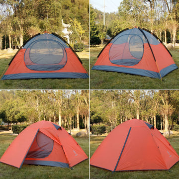 Hillman 2-person tent easy setup with clip-pole system