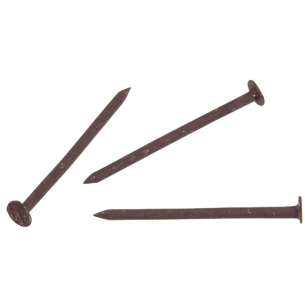Hillman soffit and trim nails, stainless steel, 1-1/4 in, dark brown for exterior trim