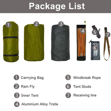 Hillman tent aluminum rods boost strength and wind resistance