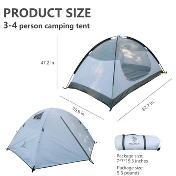 Hillman tent breathable mesh enhances ventilation for comfort