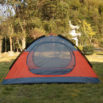 Hillman tent floor plan showing spacious two-person layout