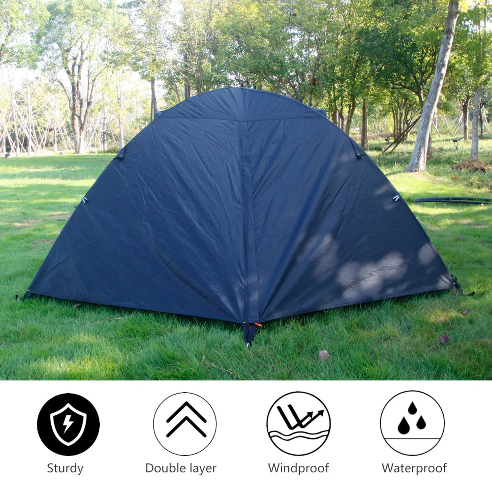 Hillman tent rainfly and waterproof coating keep the interior dry during rainstorms.