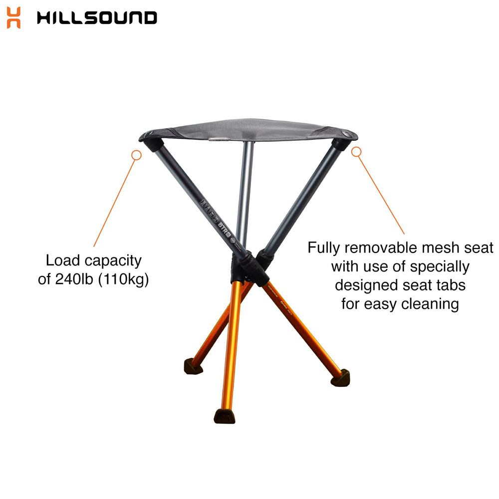 Hillsound BTR Stool crafted from 6061 aluminum for durable outdoor seating.