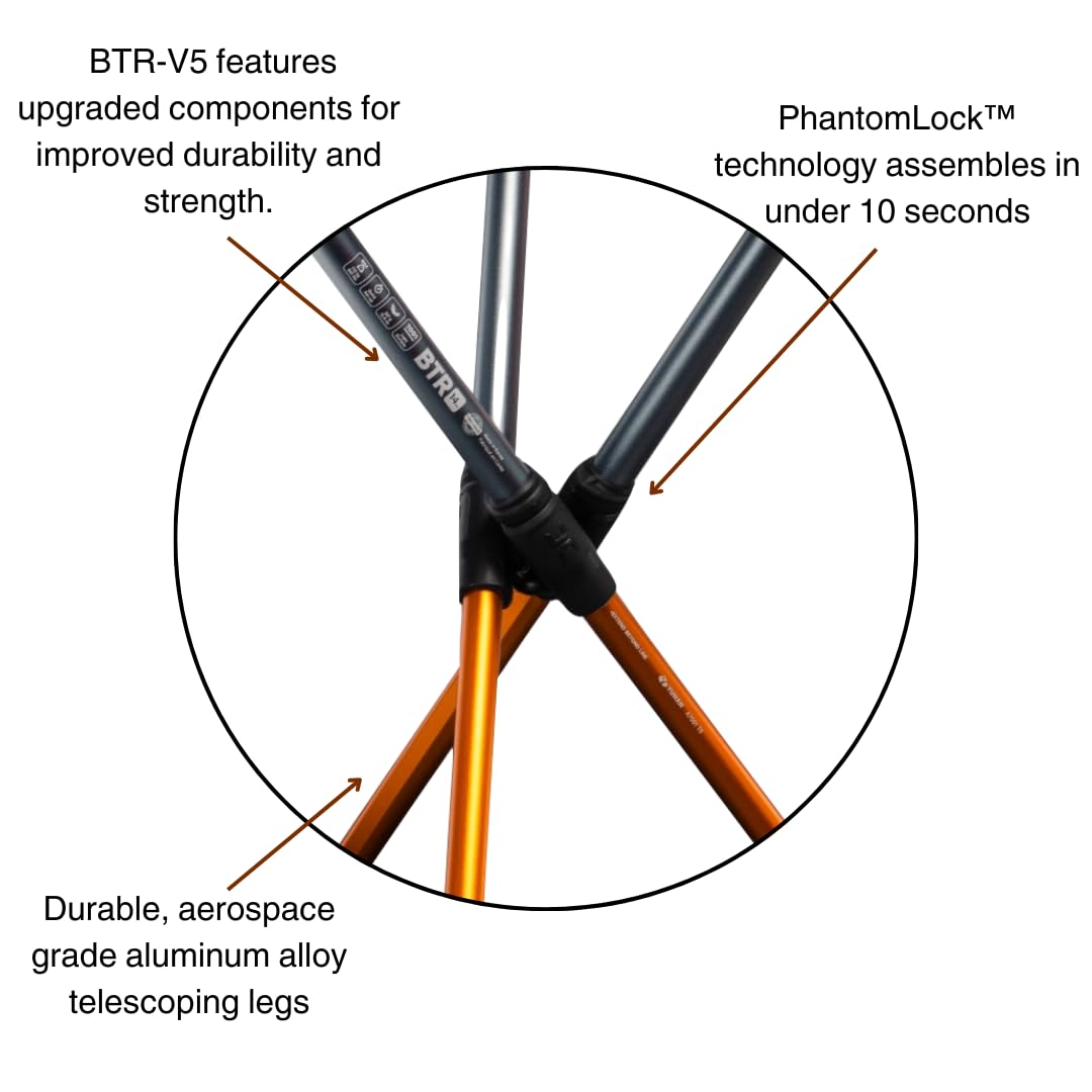 Hillsound BTR Stool comes in 14, 17, and 20-inch sizes for portability.