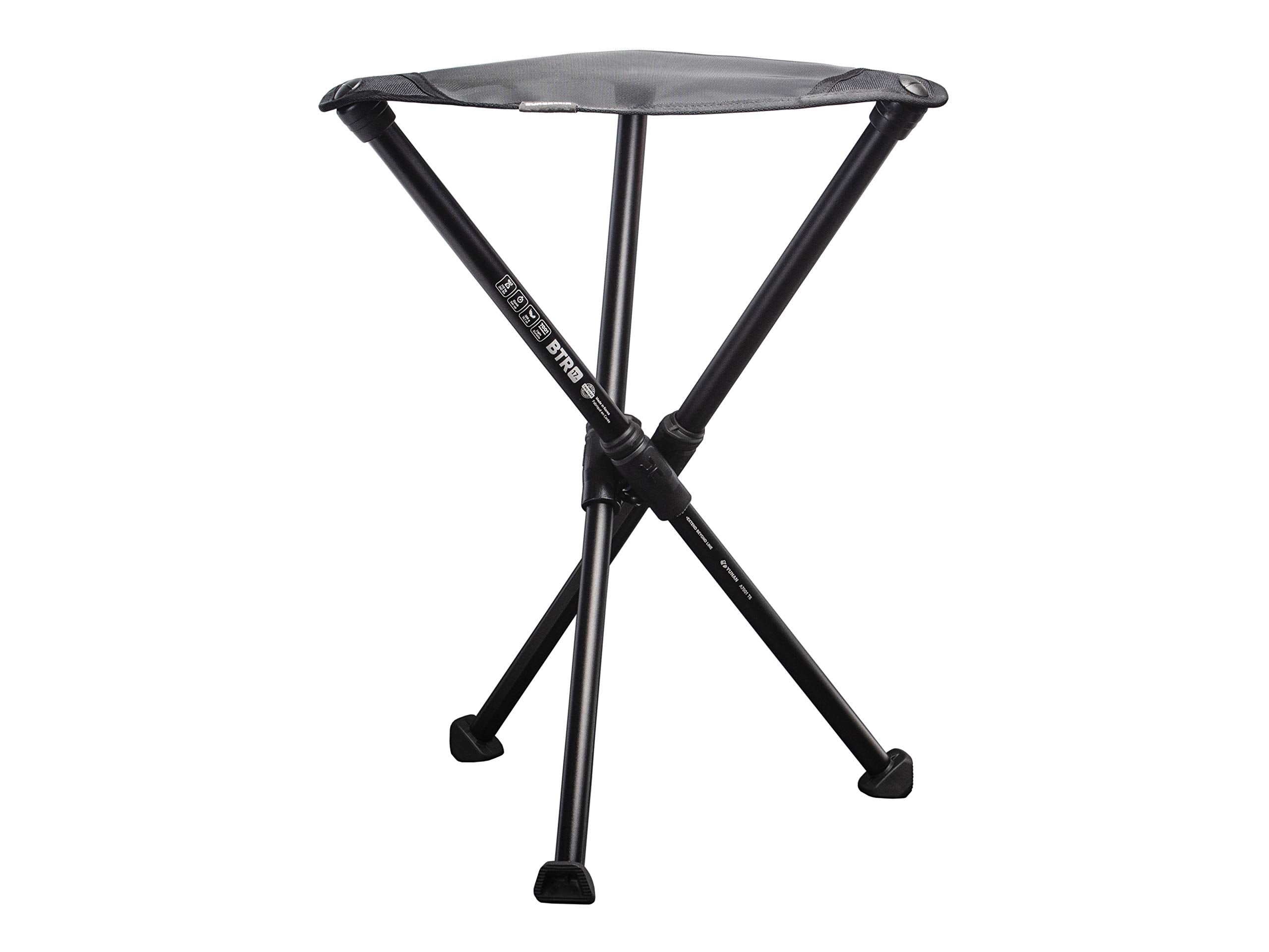 Hillsound BTR Stool folded for ultralight portability and quick setup