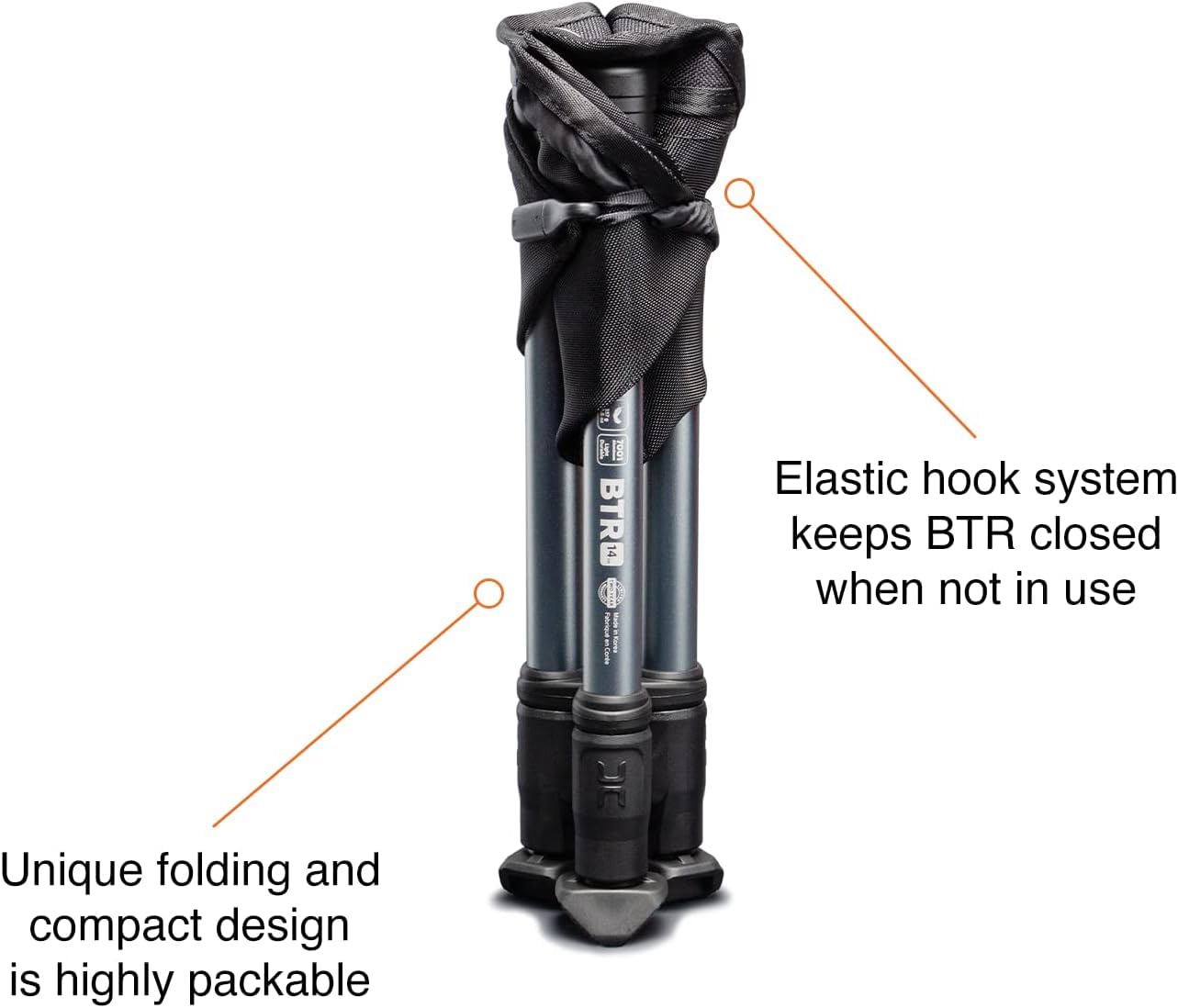 Hillsound BTR stool weight capacity and featherweight design for portability.