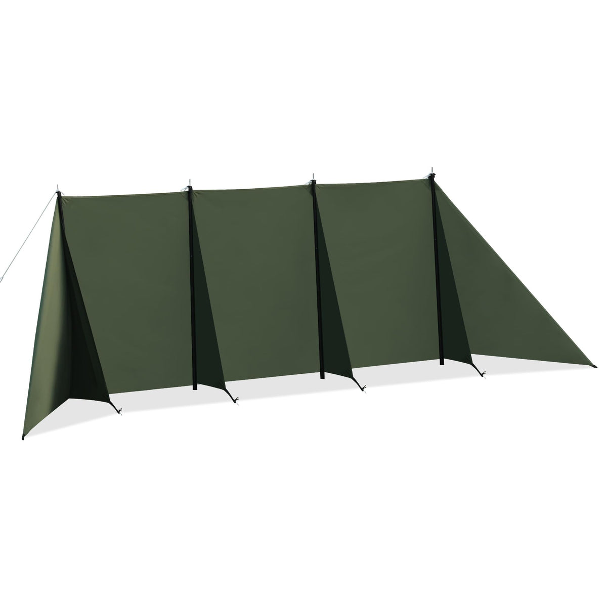 Himalaya camping windbreaks fabric closeup showing durable, waterproof 210g TC cotton for rugged outdoor use.