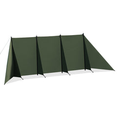 Himalaya camping windbreaks fabric closeup showing durable, waterproof 210g TC cotton for rugged outdoor use.