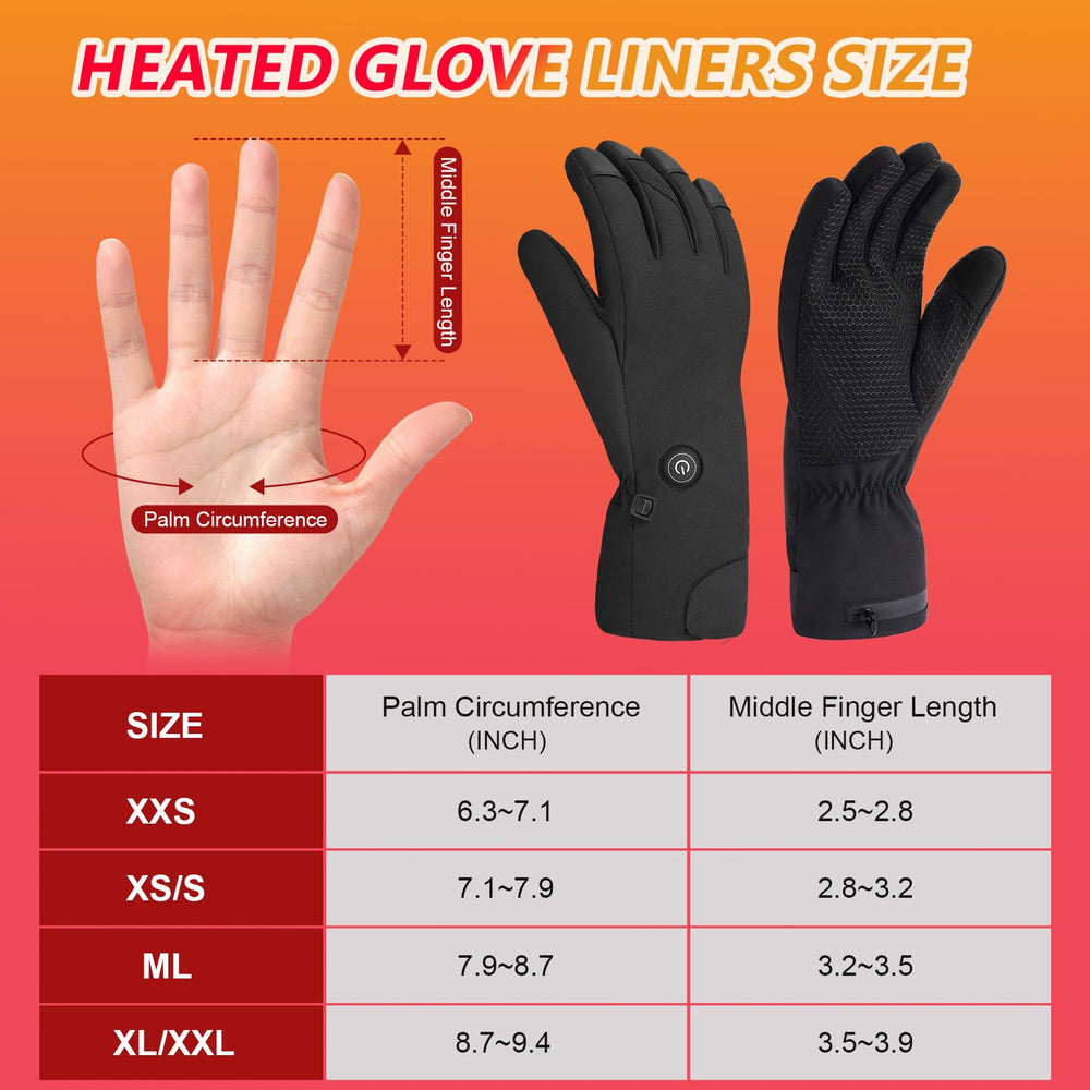 Hinsole heated gloves winter activities use in snow and wind