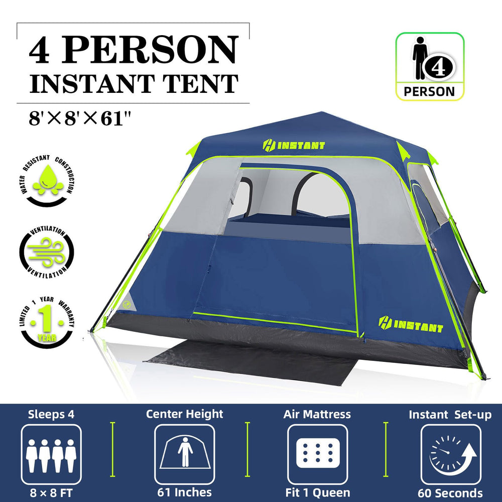 HINSTANT spacious interior 8x8 feet with 61 inch height for comfort