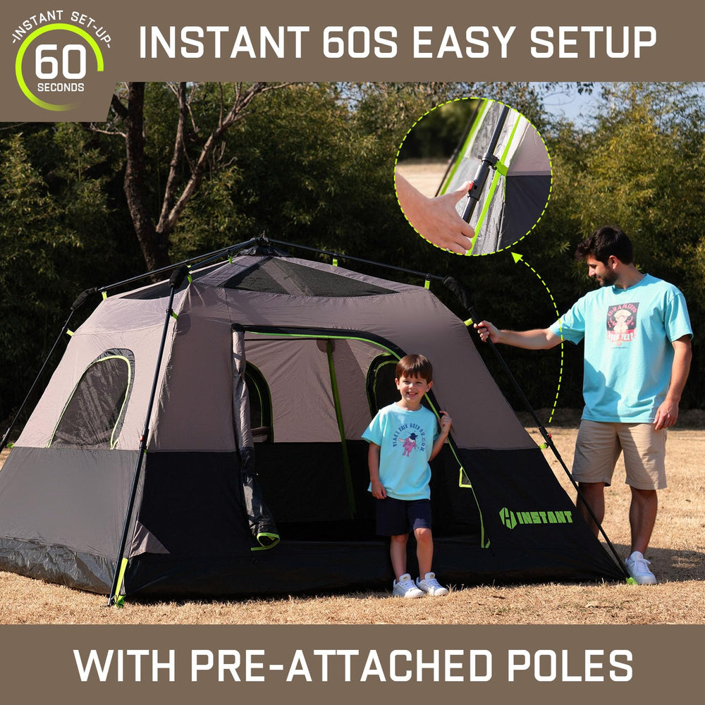 HINSTANT rainfly seams provide reliable weather protection