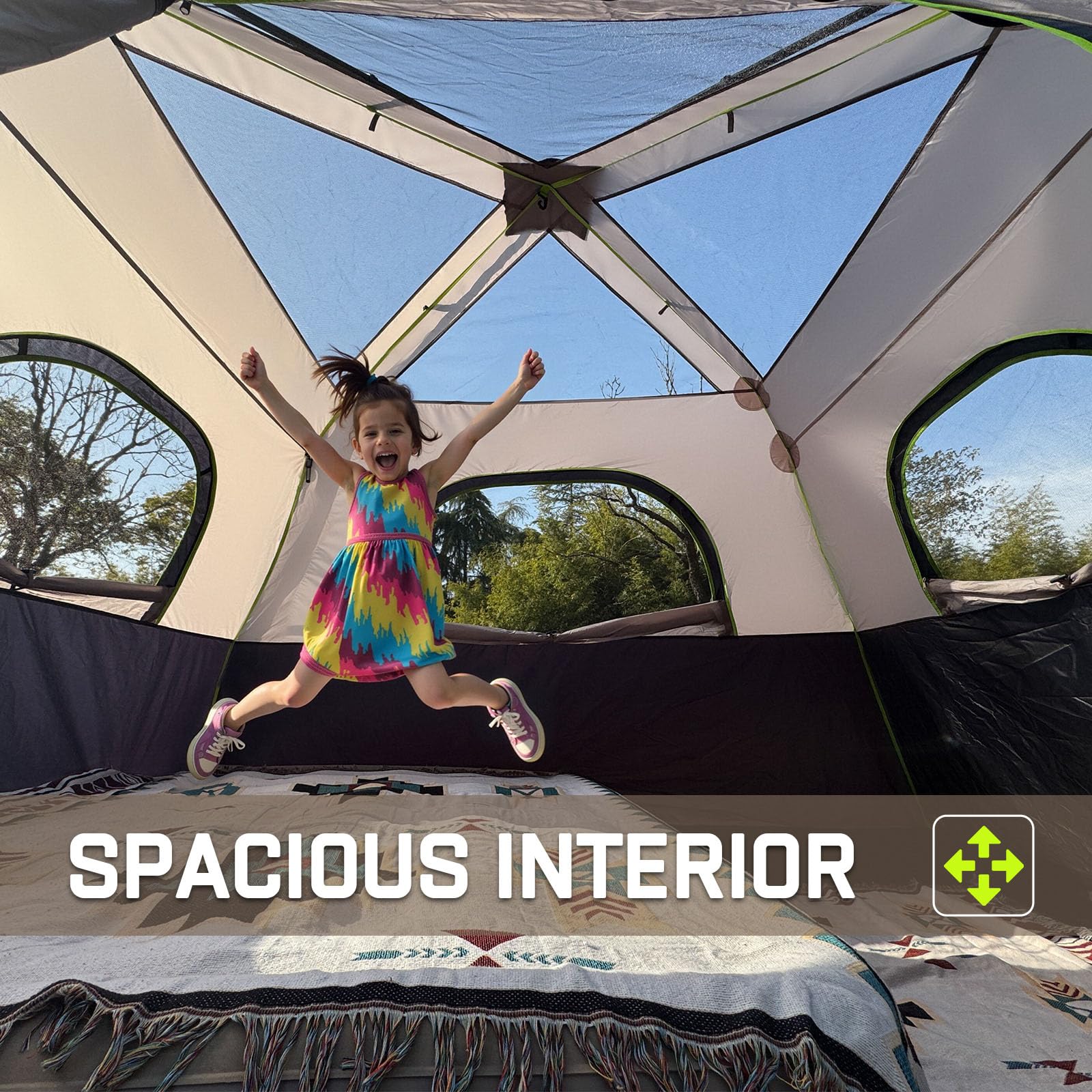 HINSTANT ventilation mesh windows promote airflow and comfort