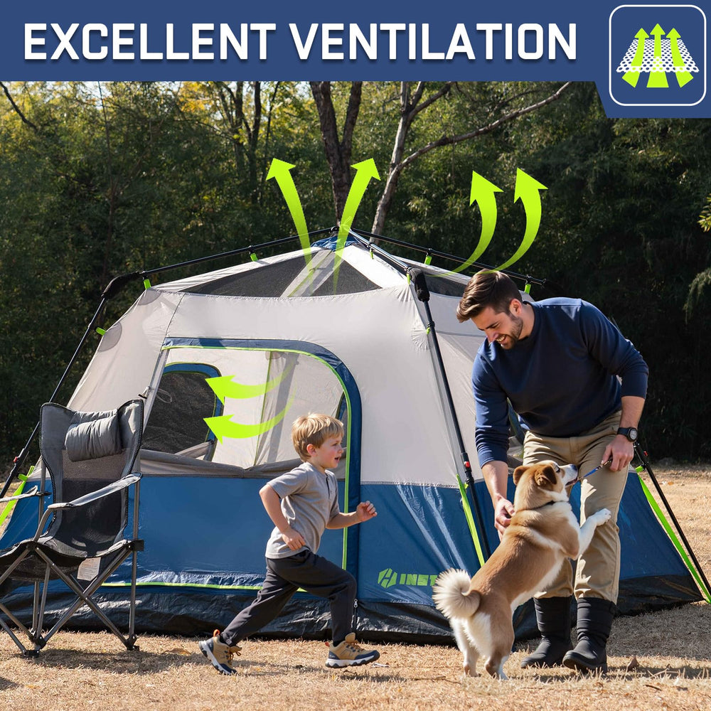 HINSTANT waterproof zippers with mosquito-safe ventilation mesh