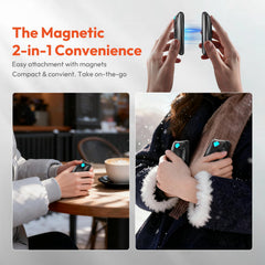 Hipappy hand warmers magnetic design enables compact storage