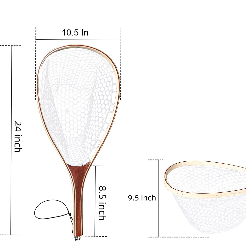 Hipicute net features soft rubber mesh that minimizes fish injury.