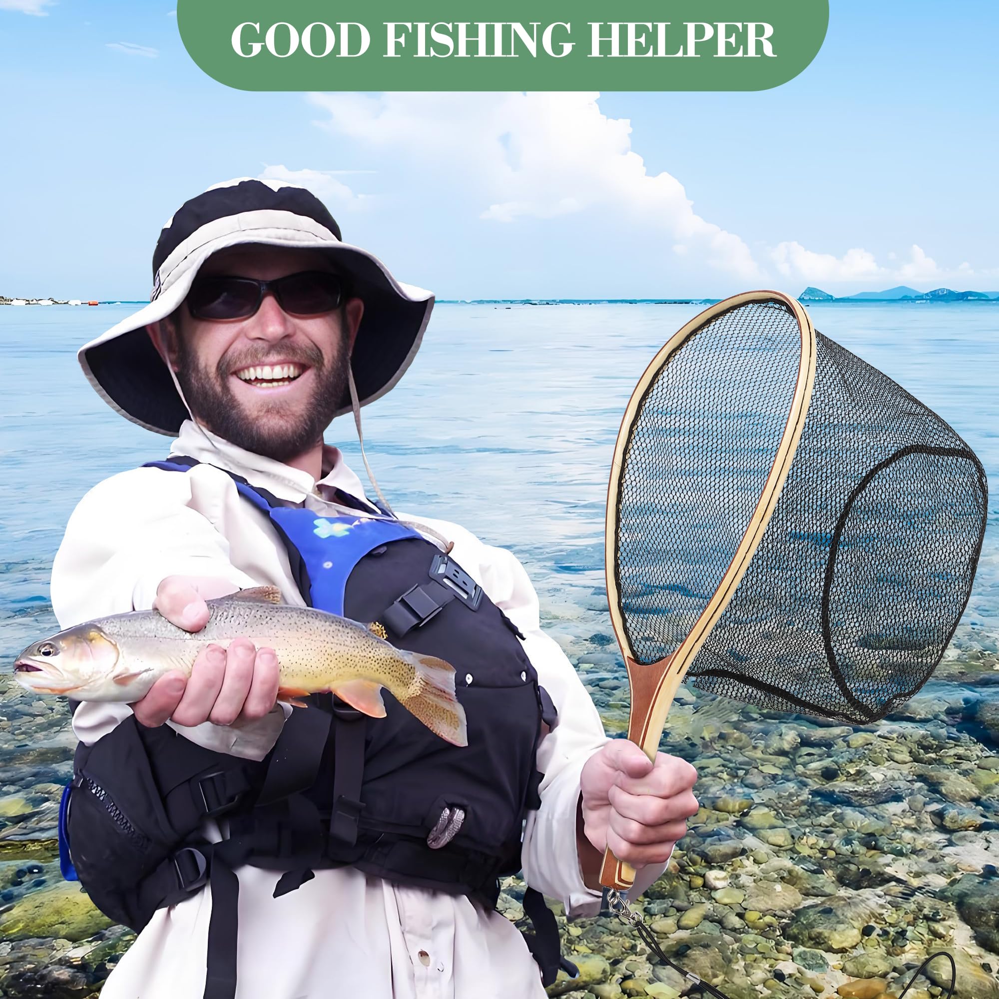 Hipicute Trout Net designed for trout and bass in rivers and lakes