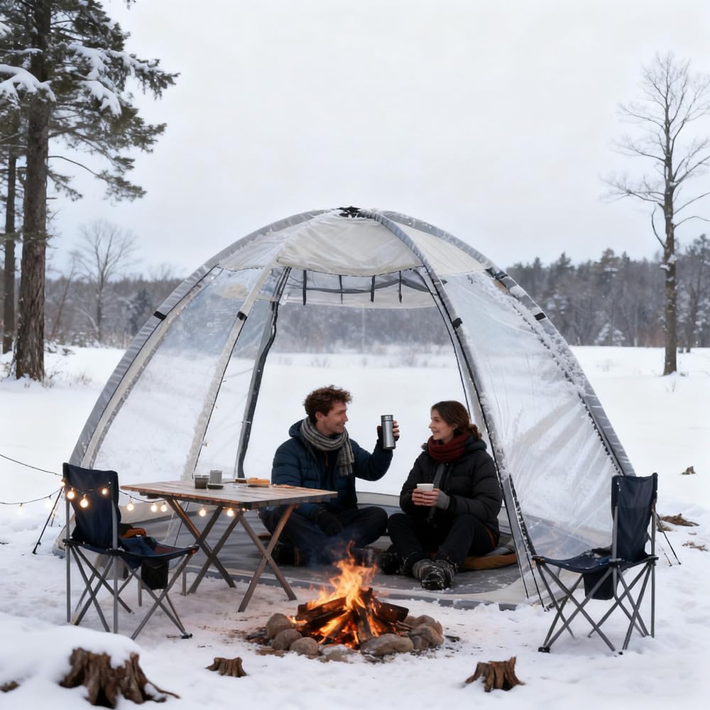 HipierFx 2-Person Bubble Tent 360-view highlights panoramic nature watching