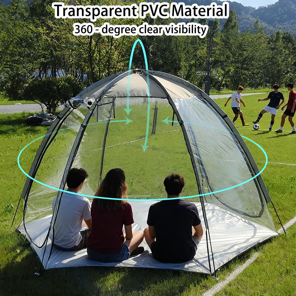 HipierFx Transparent PVC interior enables clear daytime visibility and starry-night viewing