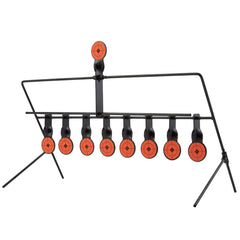 Hiram Resetting Target top target shown after hits for immediate reset.