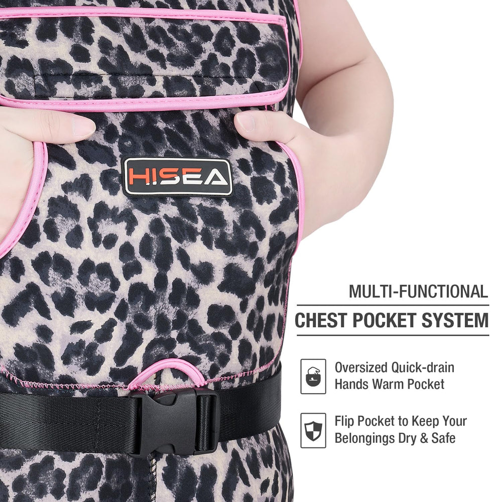 HISEA 4-5mm neoprene insulated waders keep feet warm during long outdoor days.